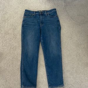 MADEWELL CURVY STOVEPIPE JEANS WORN A FEW TIMES